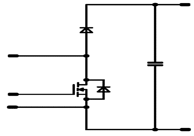 Figure 4: Booster configuration to test the integrated DC snubber effect